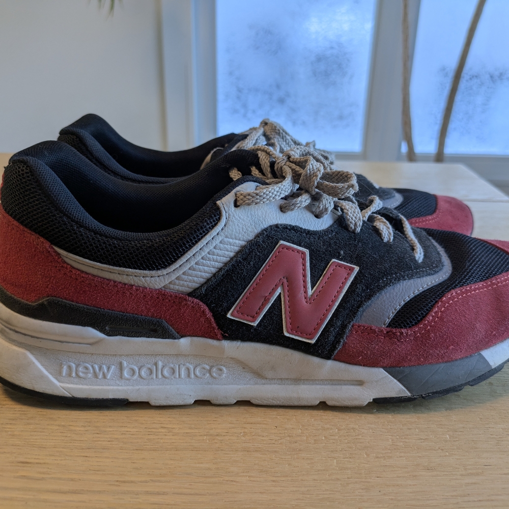 New Balance Red and Black Sneakers